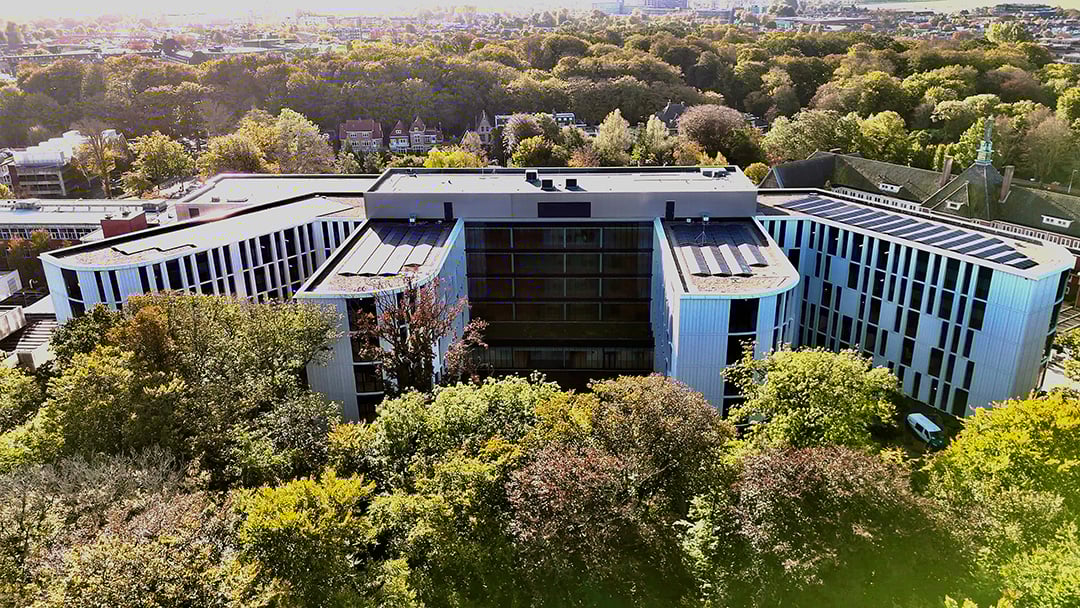 Overview van de nieuwbouw, eerste fase, van noordwest ziekenhuisgroep