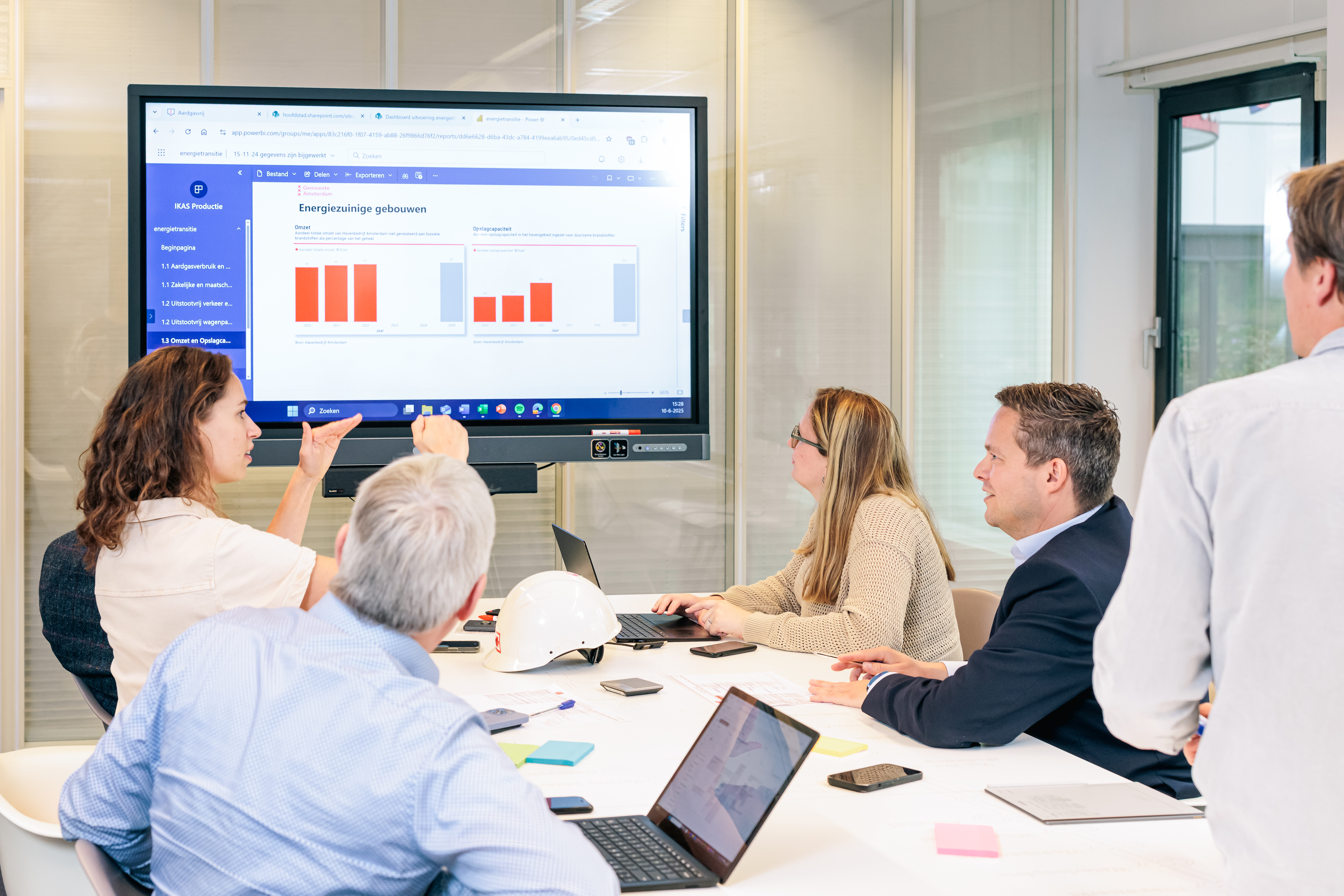 team neemt resultaten door in overleg